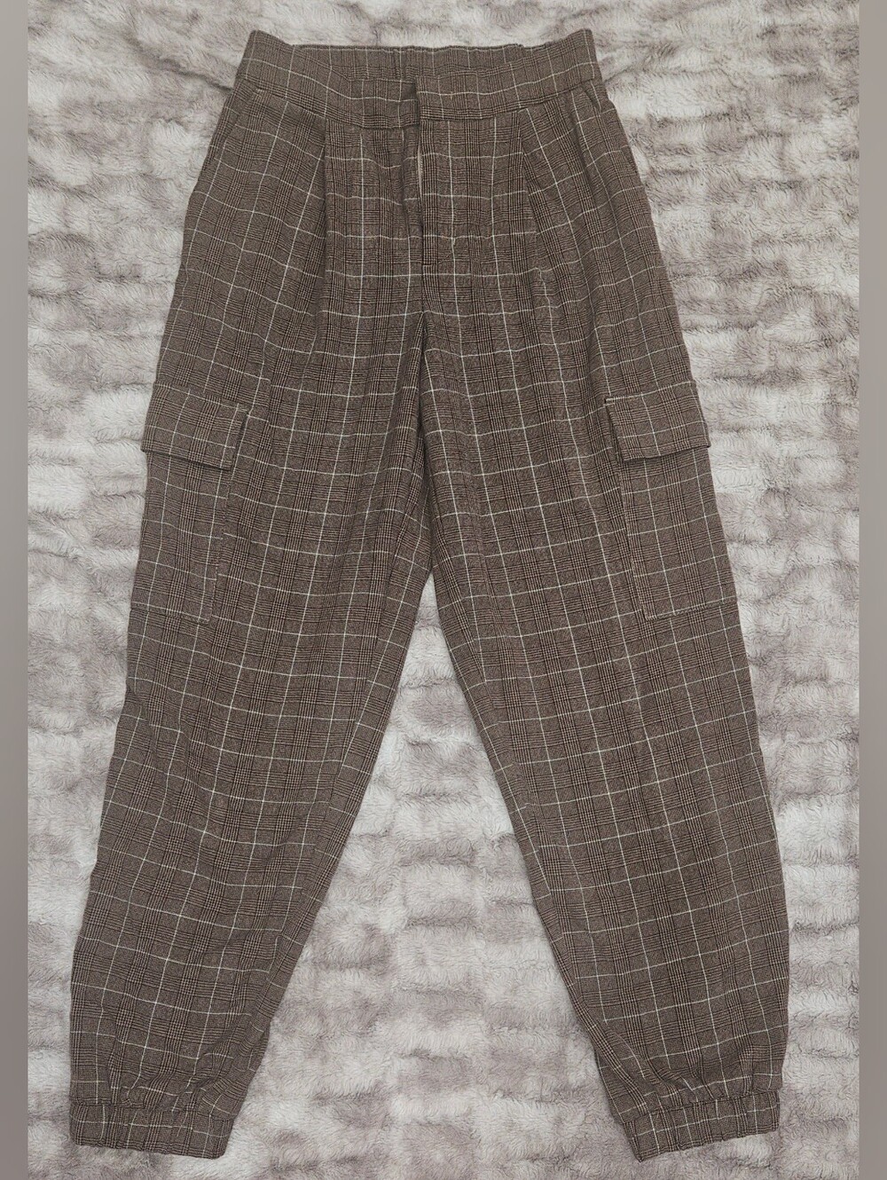 a new day Brown Plaid Cargo Pants